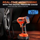 160PSI Cordless Tire Inflator Air Compressor Real-time Tire Pressure