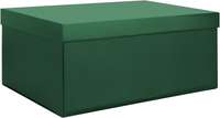 GrüN Aufbewahrungsbox, GrüN Karton Aufbewahrungsboxen Mit Deckel 30 X 20 X 12 Cm