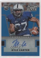 2016 Panini Prizm Collegiate Draft Picks Blue Kyle Carter #151 Auto 0w8