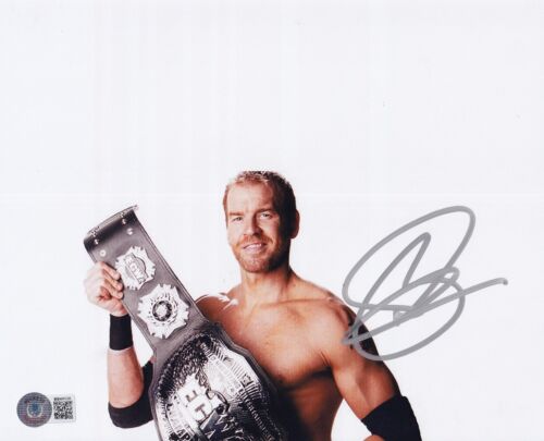 BECKETT CHRISTIAN CAGE SIGNED 8x10 PHOTO BB40120 WWF-WWE-AEW-TNA-ECW-IMPACT-WCW