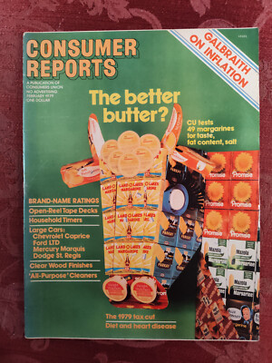 #ad #ad CONSUMER REPORTS Magazine February 1979 Better Butter Margarine Inflation $14.30