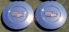 TWO CHROME Center Caps fit OEM Factory Cadillac Escalade Platinum Wheel 23432319
