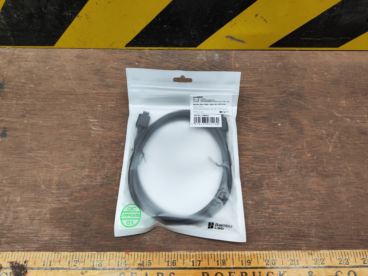 OEM Bambu Lab AMS to Hub 1500mm 6 Pin Bus Cable P1P P1S X1C P1 3D