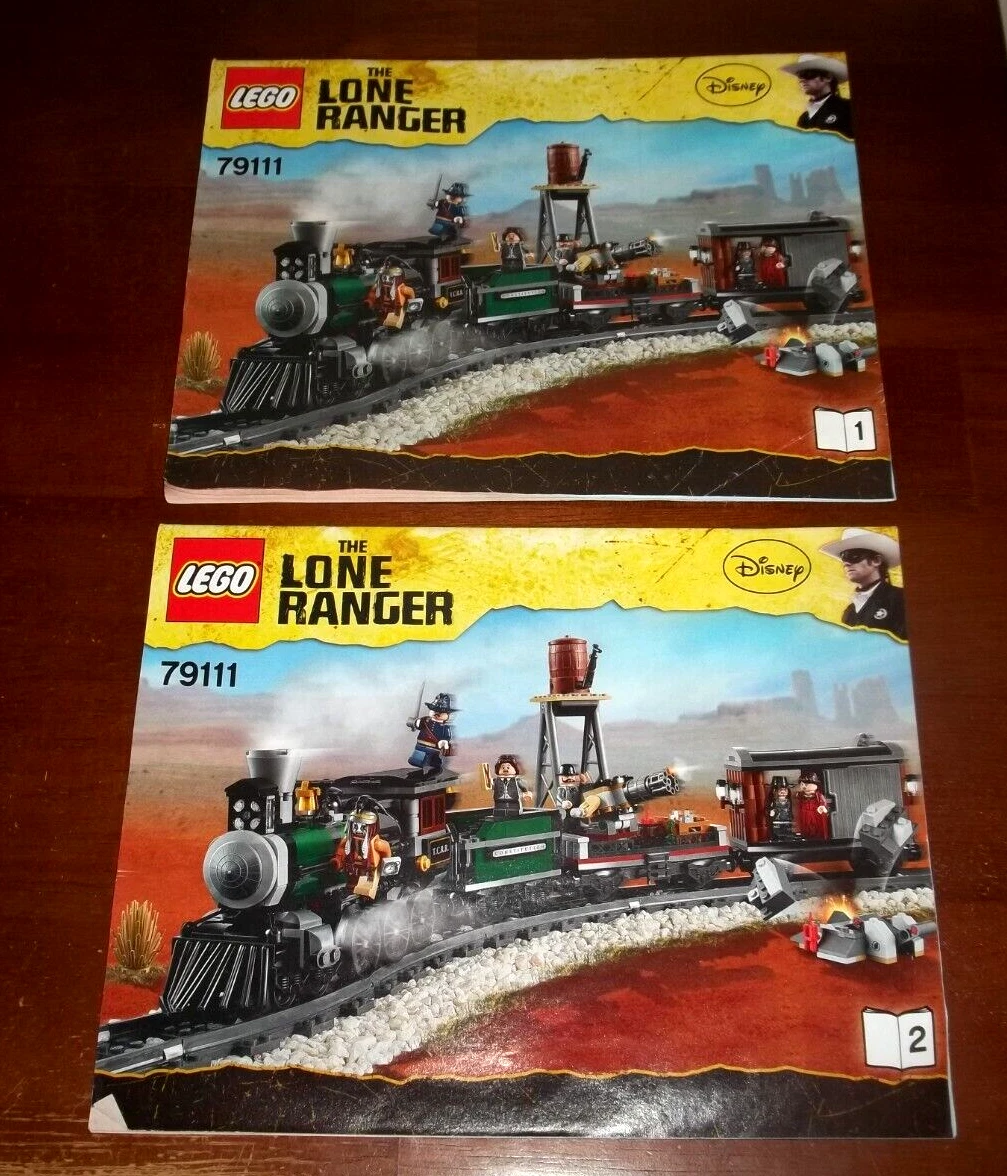 Lego 79111 Disney Lone Ranger Train Chase Instructions Manual Booklet Only