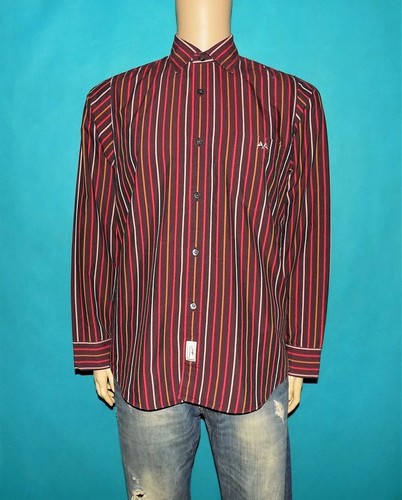 Camisa THOMAS BURBERRY Marrón de Rayas Talla M Muy Buen Estado eBay