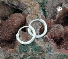 ECHT SILBER Creolen 925 er Sterling Silber gestempelt ab 9,00 mm bis 60,00 mm