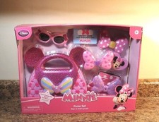 Disney Store Minnie Mouse Purse Set Bows Dress Up Pretend Play NEW