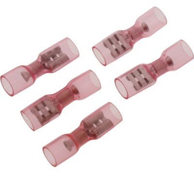JMP Flachstecker HUEL 1.0 rot - 6,3 mm isolierte Steckerhülse