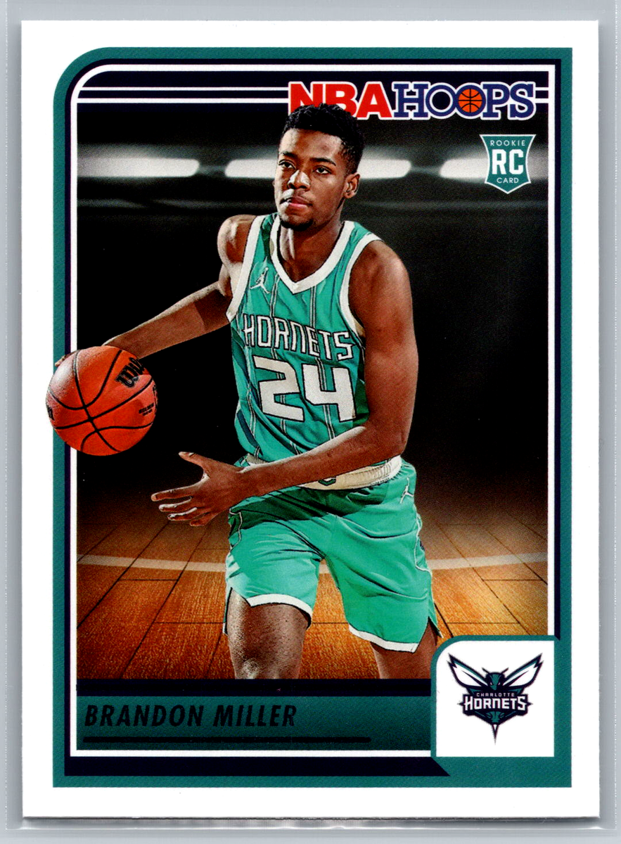 Brandon Miller 2023-24 Panini NBA Hoops Rookie Card RC #272
