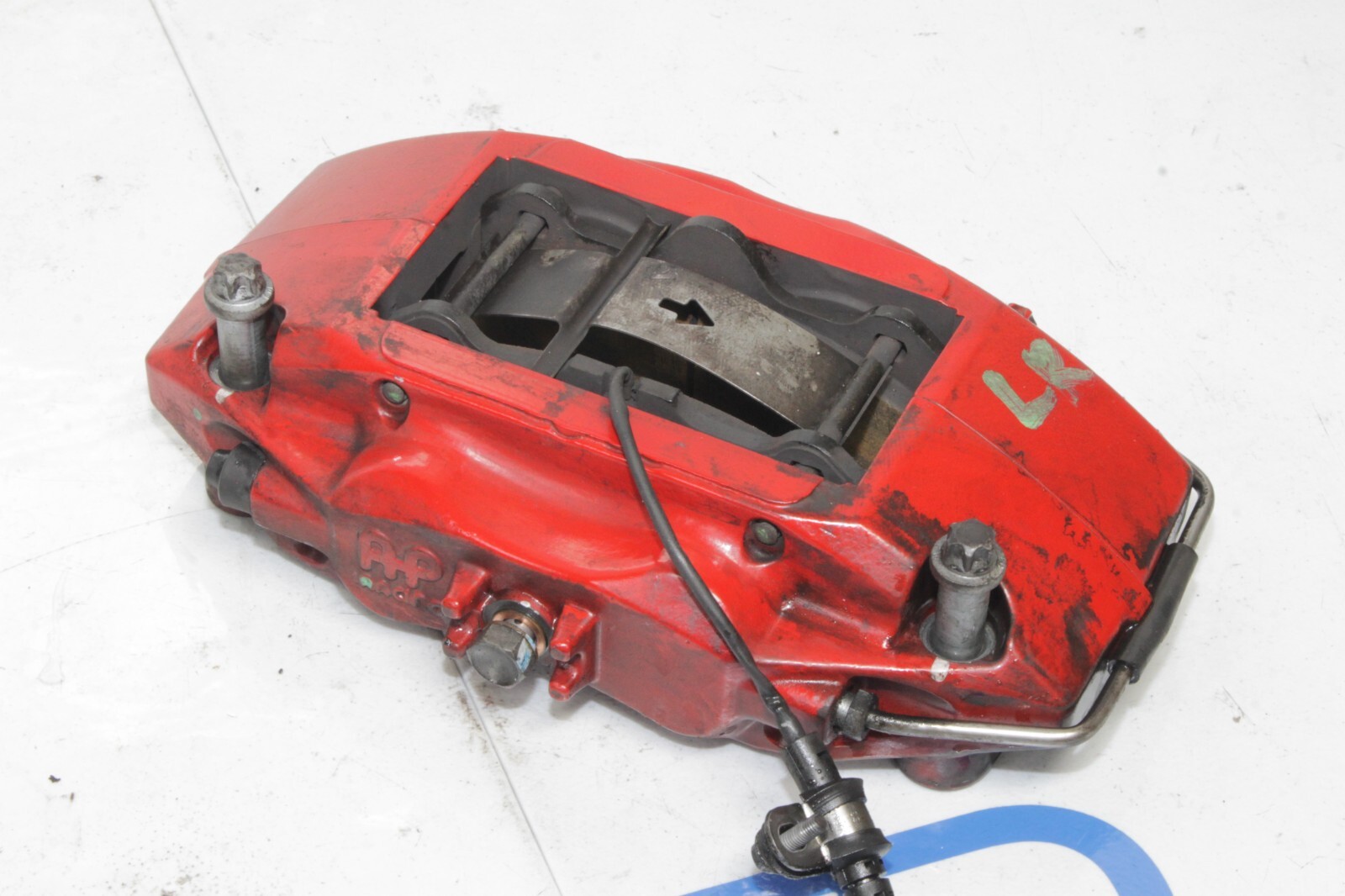 12-14 MCLAREN MP4-12C 12C 570 OEM LH REAR BRAKE CALIPER RED 11C0565CP COMPLETE