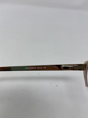 BANANA REPUBLIC EYEGLASSES FRAME FREDERICA 0DU4 53-18-135 RED HALF  display picture 1