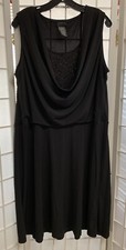 George Stretch Womens XL Little Black Dress Cocktail Party Cruise Sleeveless EUC