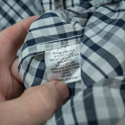 Alfani Mens Shirt Size 14.5 Long Sleeve Button Down Regular Fit Check Plaid - Picture 4 of 9