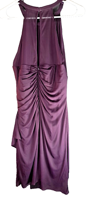 f15612 bridesmaid dress Flowy Plum Rich Purple Bridesmaid's Prom Gown 38