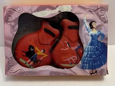 Artesania Espanola Castanets Castanuelas Decorated Made Is Spain Ref. 157/D-6