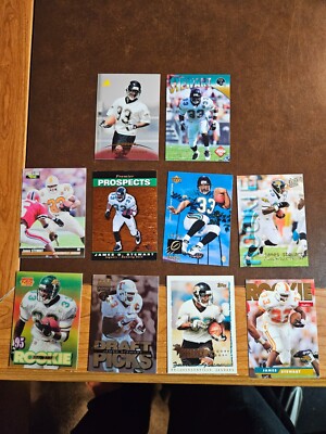 JAMES O. STEWART -**Lot of 10 Different ROOKIE CARDS**- Jaguars-All NRMT-MINT #1