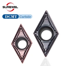 DCMT070204 DCMT11T302 11T304 Lathe External Turning Tool Carbide Cutting Insert