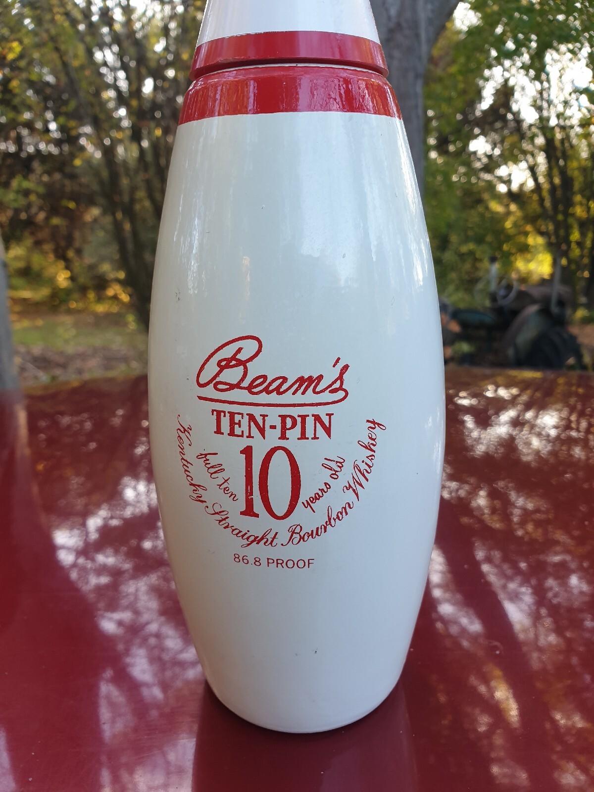 Vintage Jim Beam 10 Pin Bowling Pin Decanter, Very Rare. Beams 10 pin