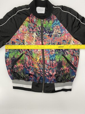 Eleven Paris X Banksy Art Pray LARGE Lined Men's Bomber Jacket RARE  COLLECTIBLE