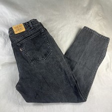 Vintage Levi s 545 Jeans 40 X 30 Black Men Denim Loose Fit Actual 36 X 29 10
