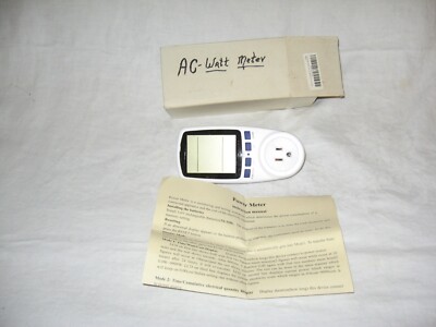 Intertek Plug Power Meter Link Usage Monitor Analyzer Wattage Meter