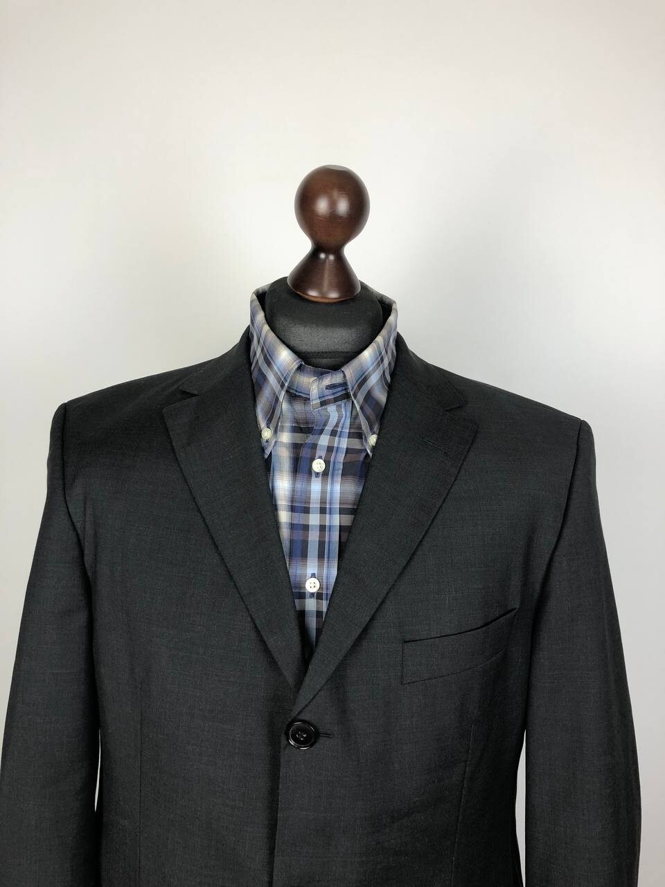 HUGO BOSS Classic Wool Blazer Jacket Gray thumbnail 2
