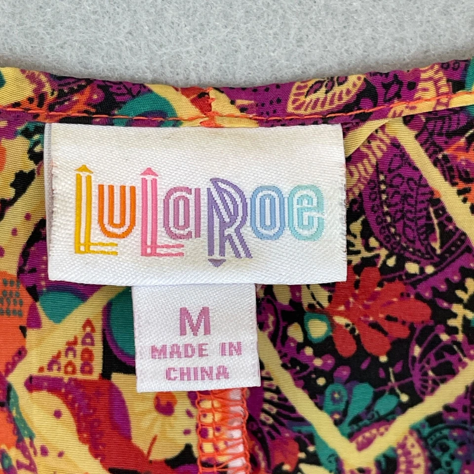 Lularoe Mujer Lindsay Fluido Frente Abierto Corto Kimono Hippie Hada Capricho Boho Foto 4 de 4