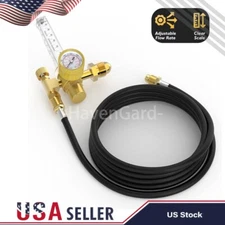CO2 Argon Flow Meter Gas Regulator Gauge with Gas Hose Mig Tig Welding+Hose US