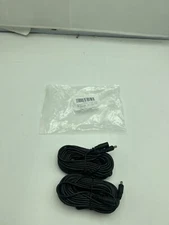 2 Packs of 2-33FT(10m) 12V DC Power Extension Cable CCTV Security Camera (Black)