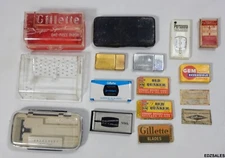 Vintage Razor Cases, Blade Boxes - Gillette Schick Eversharp Gem Autostrop
