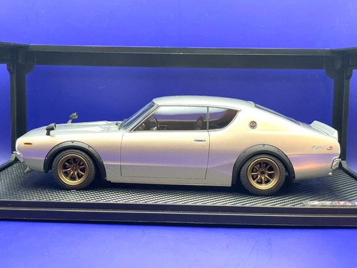 *RARE* Ignition Model 1/18 Nissan Skyline 2000 GT-R KPGC110 Silver EARLY VERSION - Picture 6 of 15