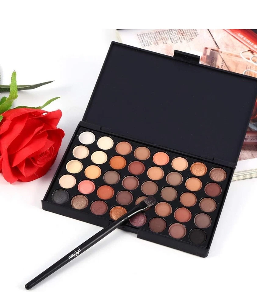 Eyeshadow Palette Makeup 40 Color Cream Eye Shadow Matte Shimmer Set Cosmetic - Image 2 of 4
