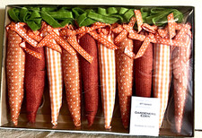 EASTER Decoration Carrots Garland Fabric 6ft New Crafts Hand Made Spring