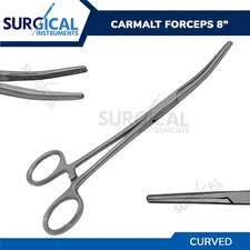 Roch Carmalt Forceps 8" Curved Surgical Veterinary Instruments German Grade