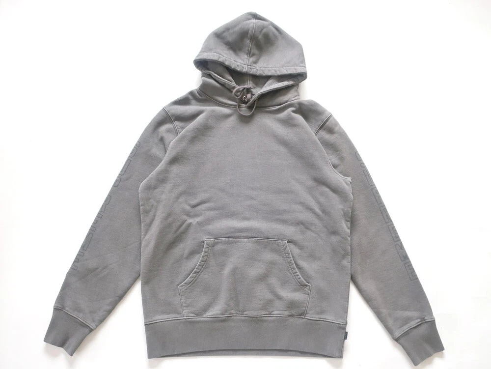 (M) Supreme Over Dyed Sweat Shirt à capuche noir 2015S