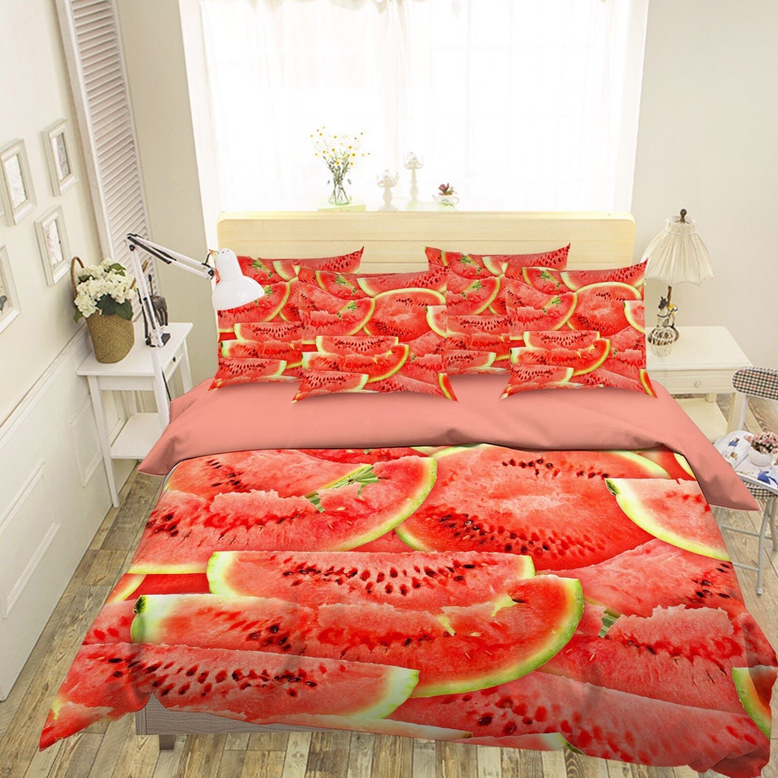 3D Red Watermelon 226 Bed Pillowcases Quilt Duvet Single Queen King US Summer Nowa praca w specjalnej cenie