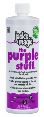 Jack's Magic The Purple Stuff Salt Solution For Swimming Pools - 1 Quart Bottle