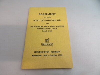 1979 AGREEMENT BETWEEN HUSKY OIL & OIL LOCAL 9-658 LLOYDMINISTER REFINERY
