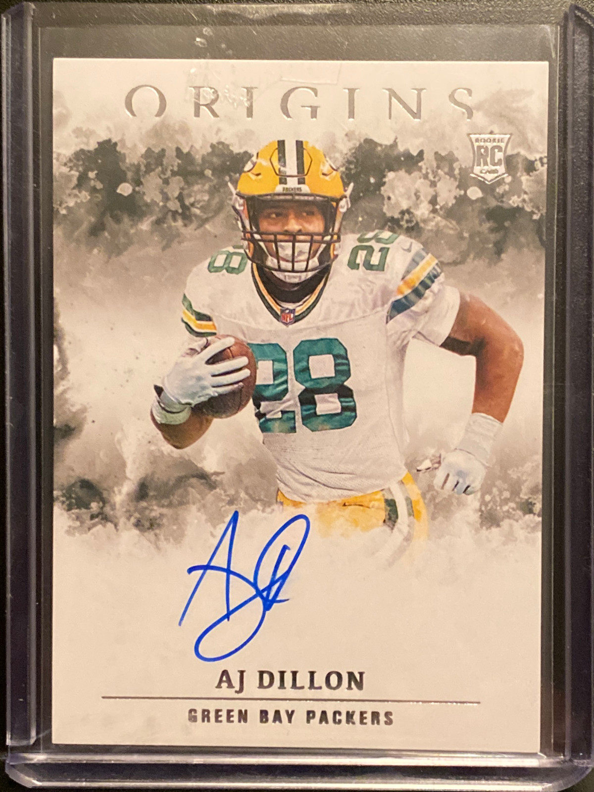 2020 Panini Origins #RA-AJ A.J. Dillon Rookie Autograph Rookie Card