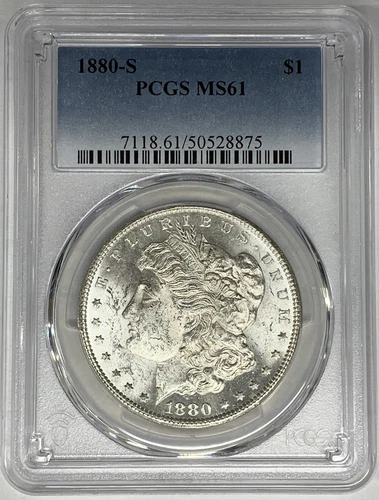 1880-S Morgan Silver Dollar PCGS MS 61 (21)