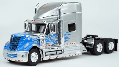 Brekina International LoneStar Tractor Silver Blue Flame #85831MCW HO 1/87 Scale
