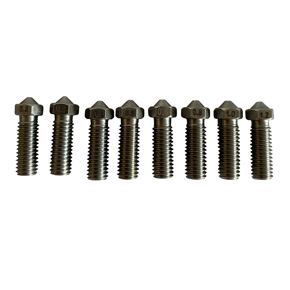 Stainless Steel Volcano Nozzles 8er Set für Artillery Sidewinder X1