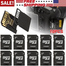 10PCS Micro SD Adapter TransFlash TF To SD SDHC Memory Card Adapter Converter