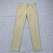Anatomie Travel Pants Women's Medium Beige Curvy Stretch Zippered Lightweight