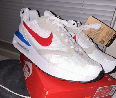 Nike Air Max Dawn DM0013-100 White Photo Blue Black Red Mesh 2022 Men's