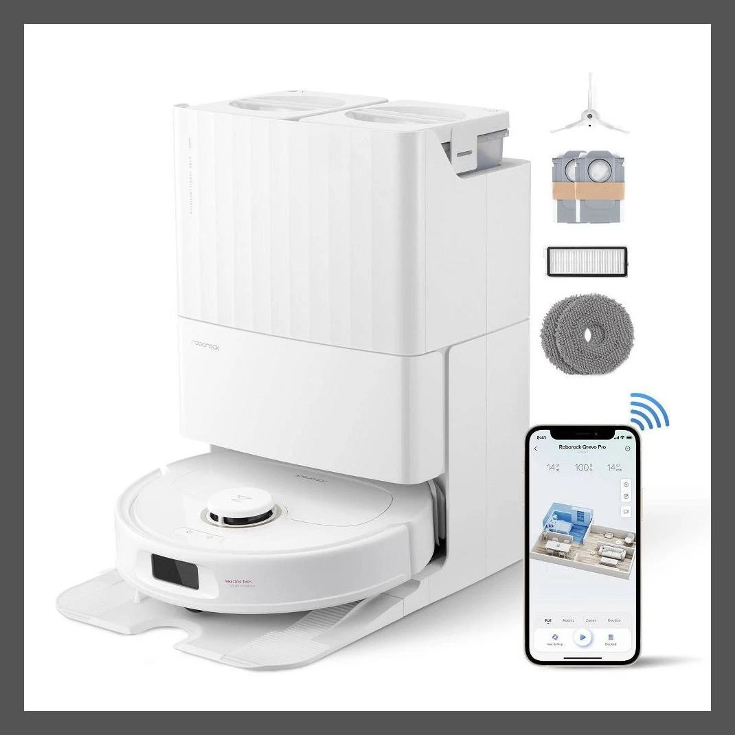 Roborock Qrevo Pro Robot Vacuum and Mop with FlexiArm Edge Mopping, Dynamic
Opens in a new window or