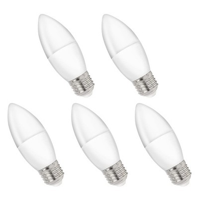 Spectrum E27 LED Kerzenlampe 8W 710lm 6000K Kaltweiß 230V 5 Stück
