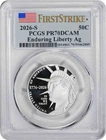 2026-S Enduring Liberty Ag Silver Half Dollar 1776-2026 PR70DCAM FS PCGS