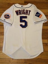 Authentic 2009 New York Mets David Wright Majestic Home Jersey Size 48