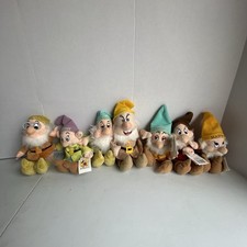 Disney Store Snow White and the Seven Dwarfs Set of 7 Bean Bag Plush